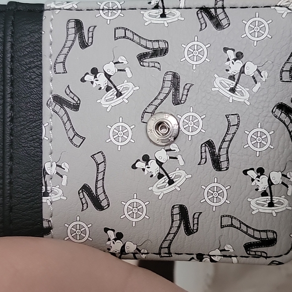 Disney Bags Disney Card Holder Wallet Steamboat Willie Mickey Mouse 